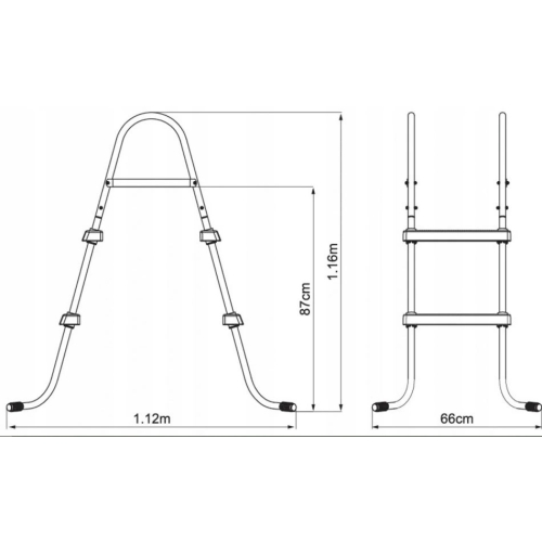 drabinka do basenów Bestway 58430